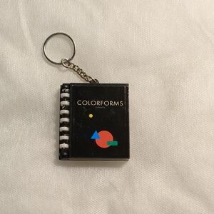 vintage colorforms keychain. all stickers intact.